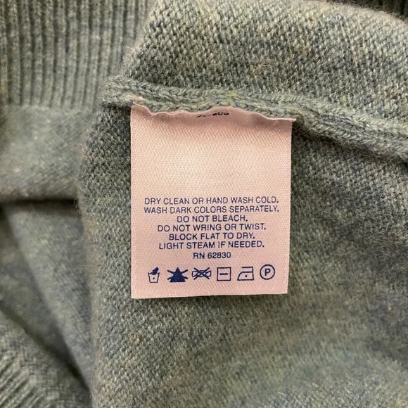 Lands’ End Women’s Heathered Cashmere Sweater, Size L - Picture 9 of 9